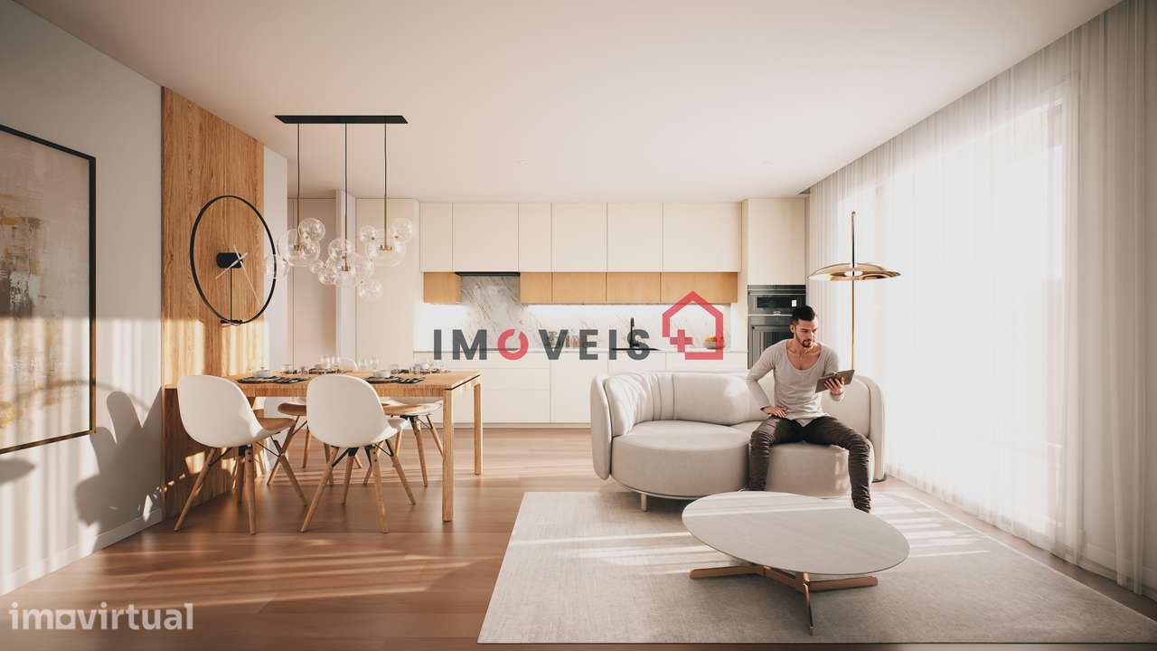 Apartamento T1 Novo com Varanda Generosa e Design Contemporâneo - Grande imagem: 4/10