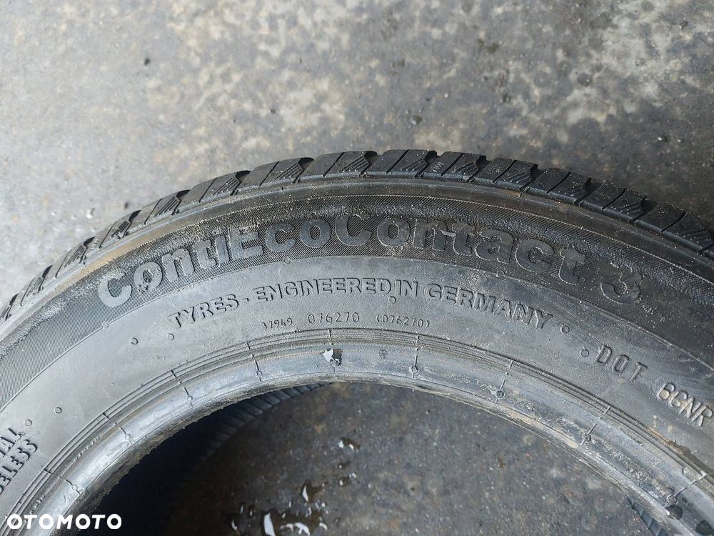 OPONY LETNIE 2 SZT 165/70R14 2014R 2010R CONTINENTAL CONTIECOCONTACT 3 - 3