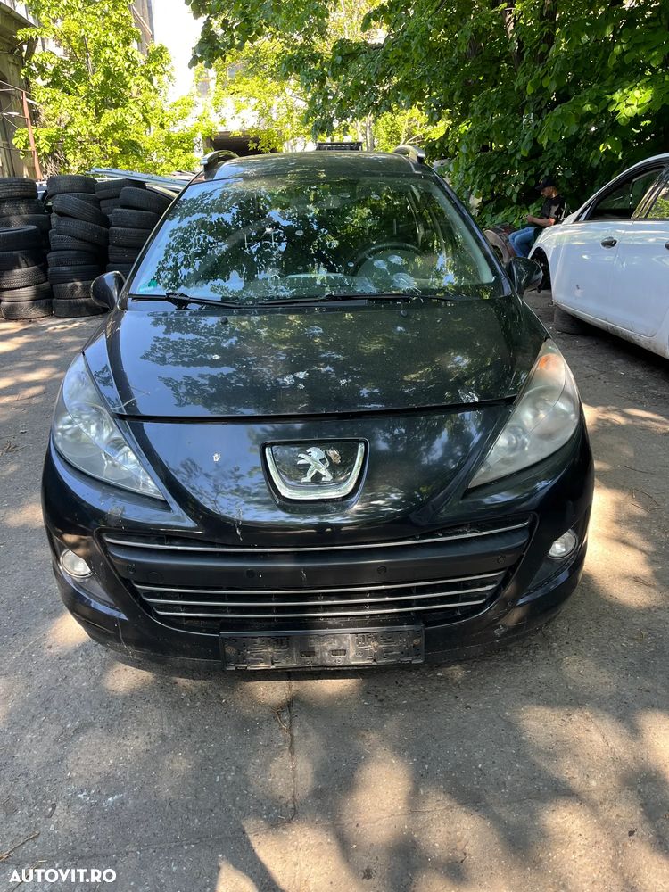 Bara fata completa Peugeot 207 facelift 2010 negru model cu proiectoare - 7
