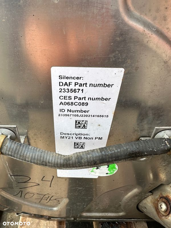 KATALIZATOR DAF XF XG XG+ XD EAS B 2335671 2398004 100TYS.KM - 3