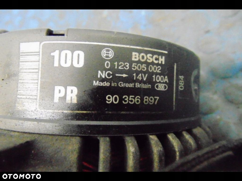 OPEL VECTRA B 2.0 16V ALTERNATOR 0123505002 - 5