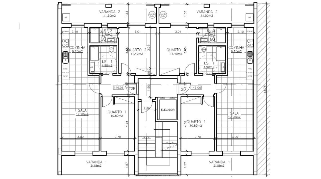 Apartamento T2 novo com terraço e garagem - Grande imagem: 2/5