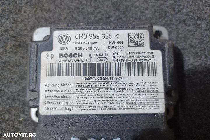 Calculator airbag 6R0959655K Volkswagen VW Polo 5 6R [2009 - 2015] Cr - 3