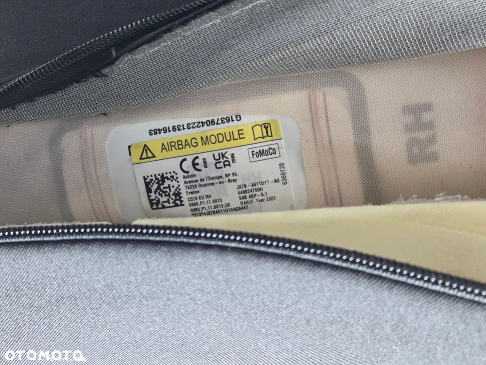 POSZYCIE SIEDZENIA PASAZERA FORD FOCUS MK4 PODUSZKA POWIETRZNA AIR BAG FOTEL PRAWA JX7BA611D10AG 2019- - 13