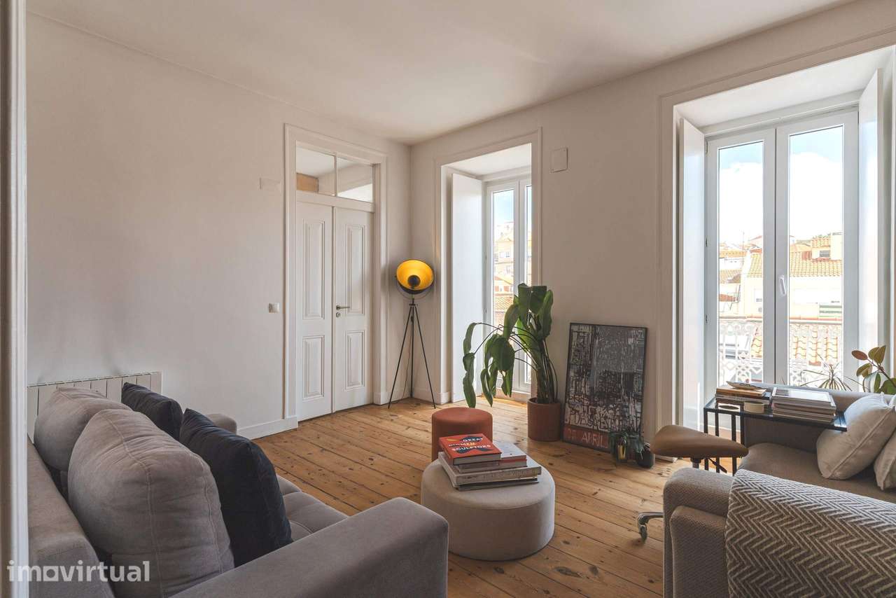 Apartamento T1 com vista da cidade na zona do Príncipe Real - Grande imagem: 5/22