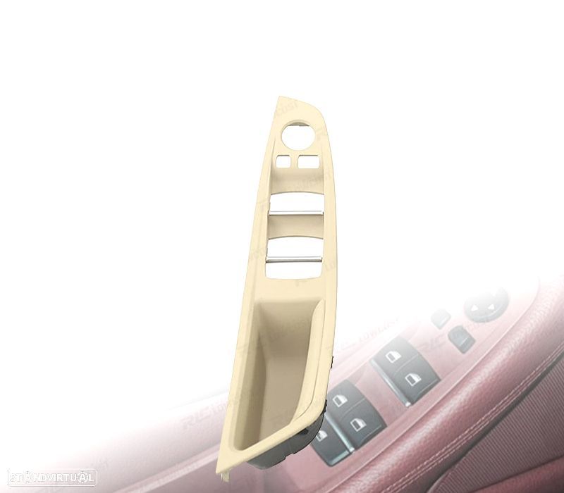 PUXADOR MOLDURA BOTOES DE PORTA PARA BMW SERIE 5 F10 F11 BEGE - 1