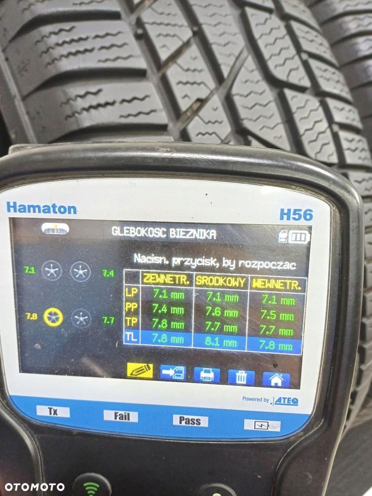 4x 215/60r17 continental opony zimowe 7,5mm 52039 - 8