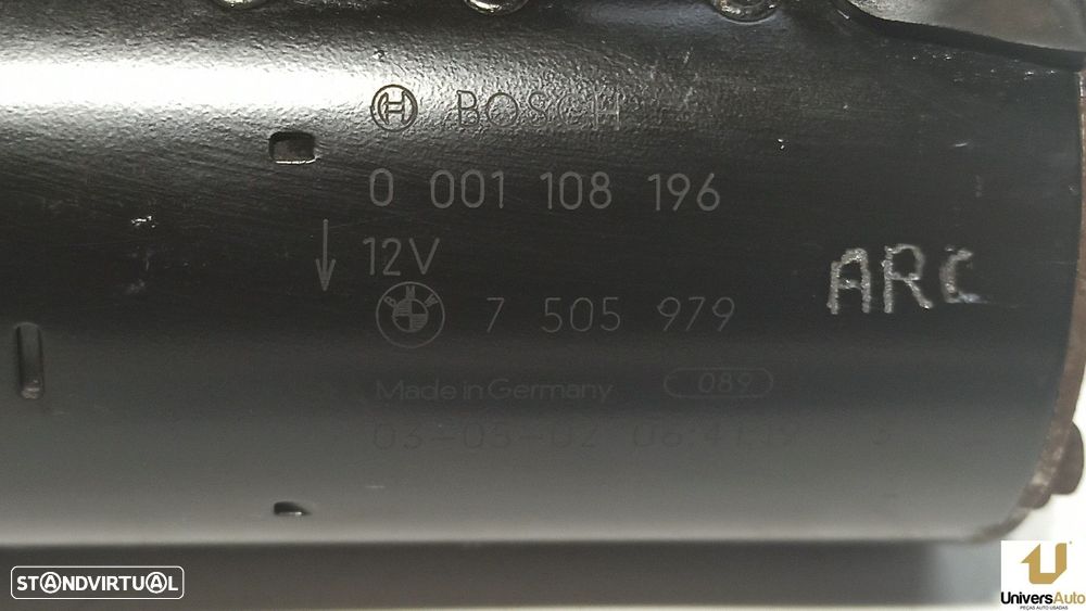 MOTOR DE ARRANQUE BMW SERIE 3 TOURING (E46) 318I - 5