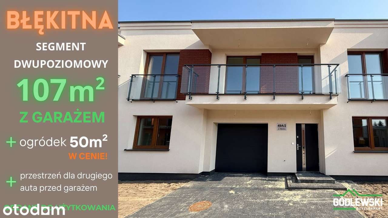 Segment z garażem i ogródkiem- idealny dla rodziny!