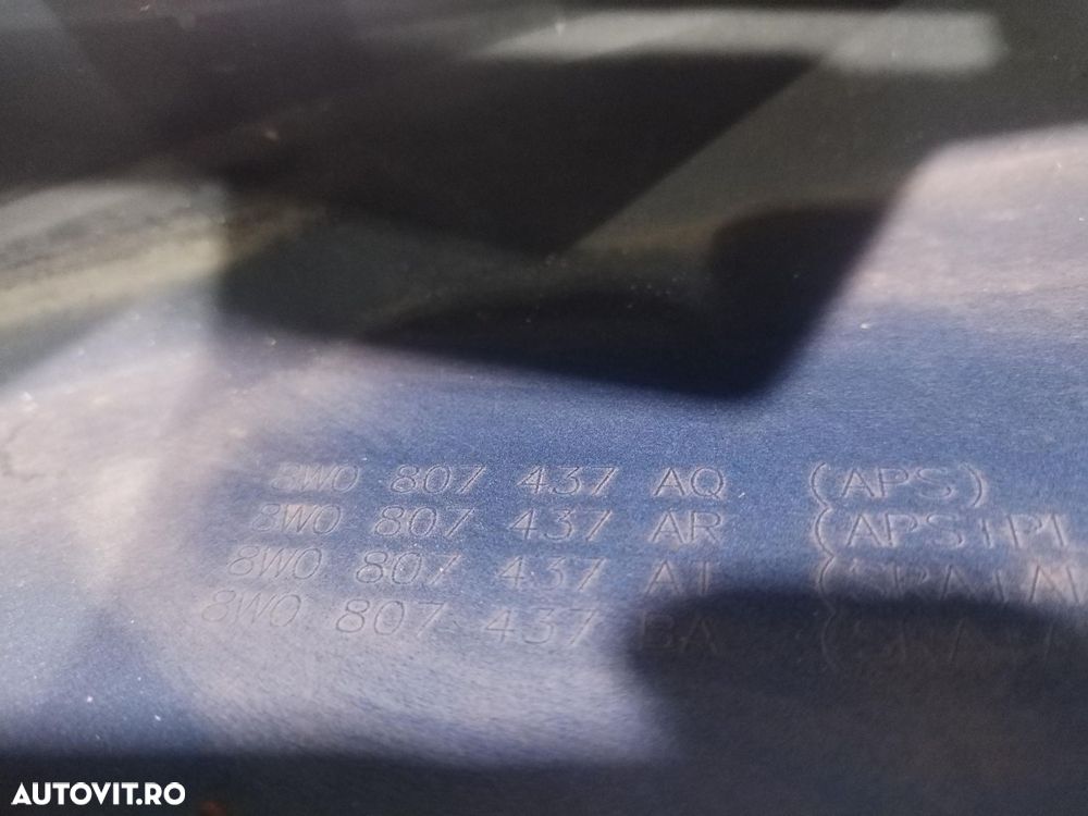 Bara fata  Audi A4 B9 facelift, S-Line, 2020, 2021, 2022, 2023, cod origine OE 8W0807437AQ. - 16