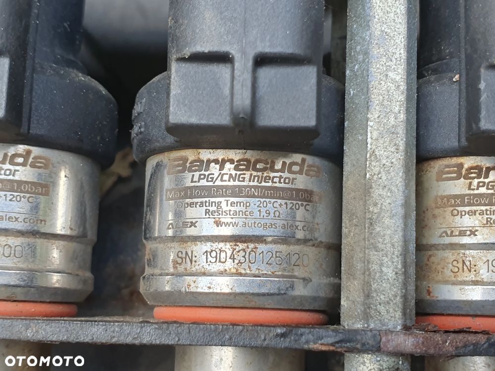 LISTWA WTRYSKOWA WTRYSKI LPG BARRACUDA KOMPLET 4 SZT CZUJNIK CIŚNIENIA GAZU MAPSENSOR PS-04 ORYG. 67R-017261 - 2