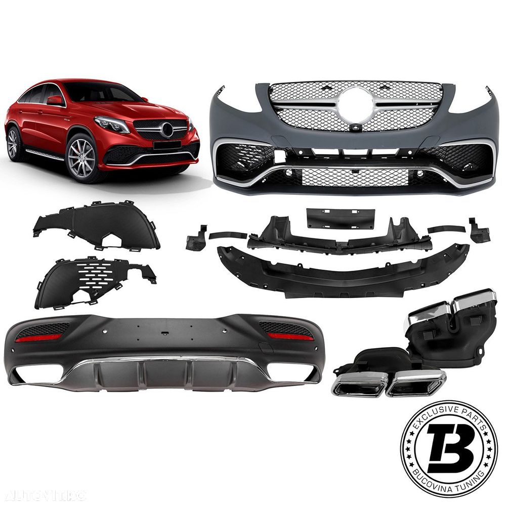 Pachet Exterior compatibil cu Mercedes GLE Coupe C292 GLE63 Design - 1