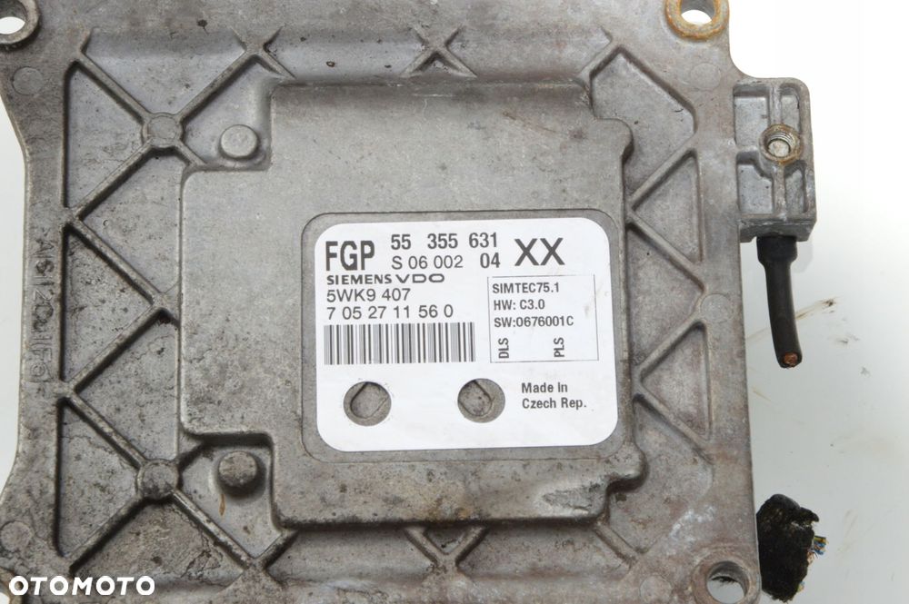 komputer opel astra h zafira b 1.8 16v z18xer 55355631 5wk9407 - 3