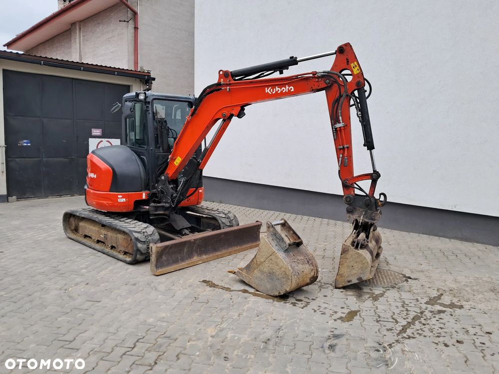 Kubota u48-4 waga 5t TON skarpówka hydrauliczna * 2019r * sprawne oświetlenie  *dodatkowe linie hydrauliczne 2 łyżki lusterka minikoparka u55 kx57 u50 instrukcja PL Red KEY Yanmar Cat JCB Tekeuchi Kubota - 2