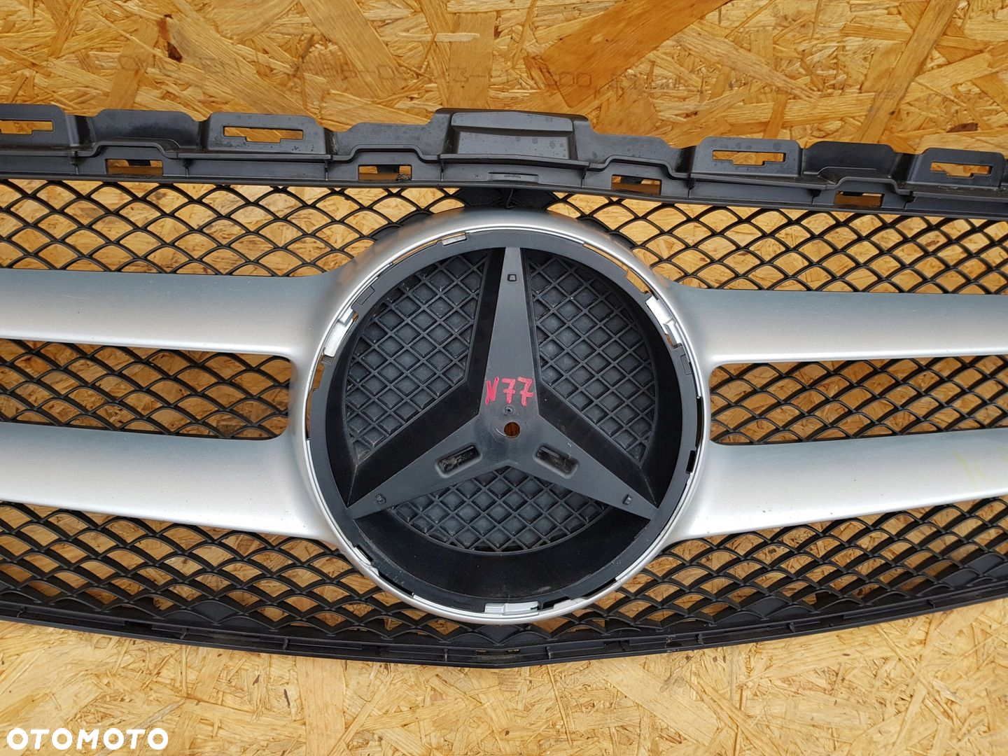MERCEDES C KLASA W205 14- KRATKA ATRAPA GRILL ZDERZAKA PRZÓD A2058800783 - 7
