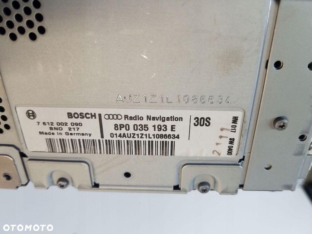 radio cd nawigacja audi a3 8p lift 8p0035193e - 7