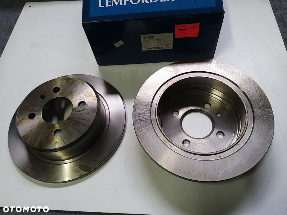 TARCZA HAMULC. BMW 3 E21  E30  82-93 TYŁ 258X10 P 4-OTW 1040602 34211119581 34211122282 - 1