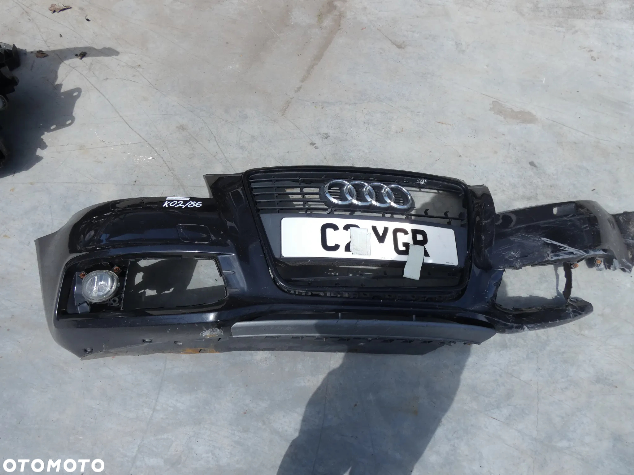AUDI A3 8P LIFT S-LINE ZDERZAK PRZÓD PRZEDNI CZARNY LZ9Y GORLICE K02/86 - 2