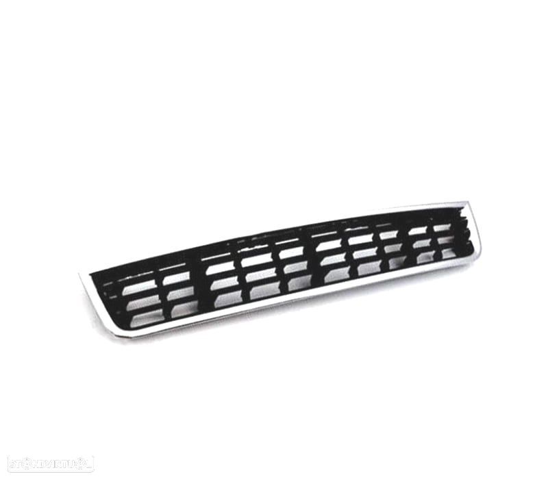 GRELHA FRONTAL INFERIOR PÁRA-CHOQUES AUDI A4 B6 PRETO CROMADO - 2