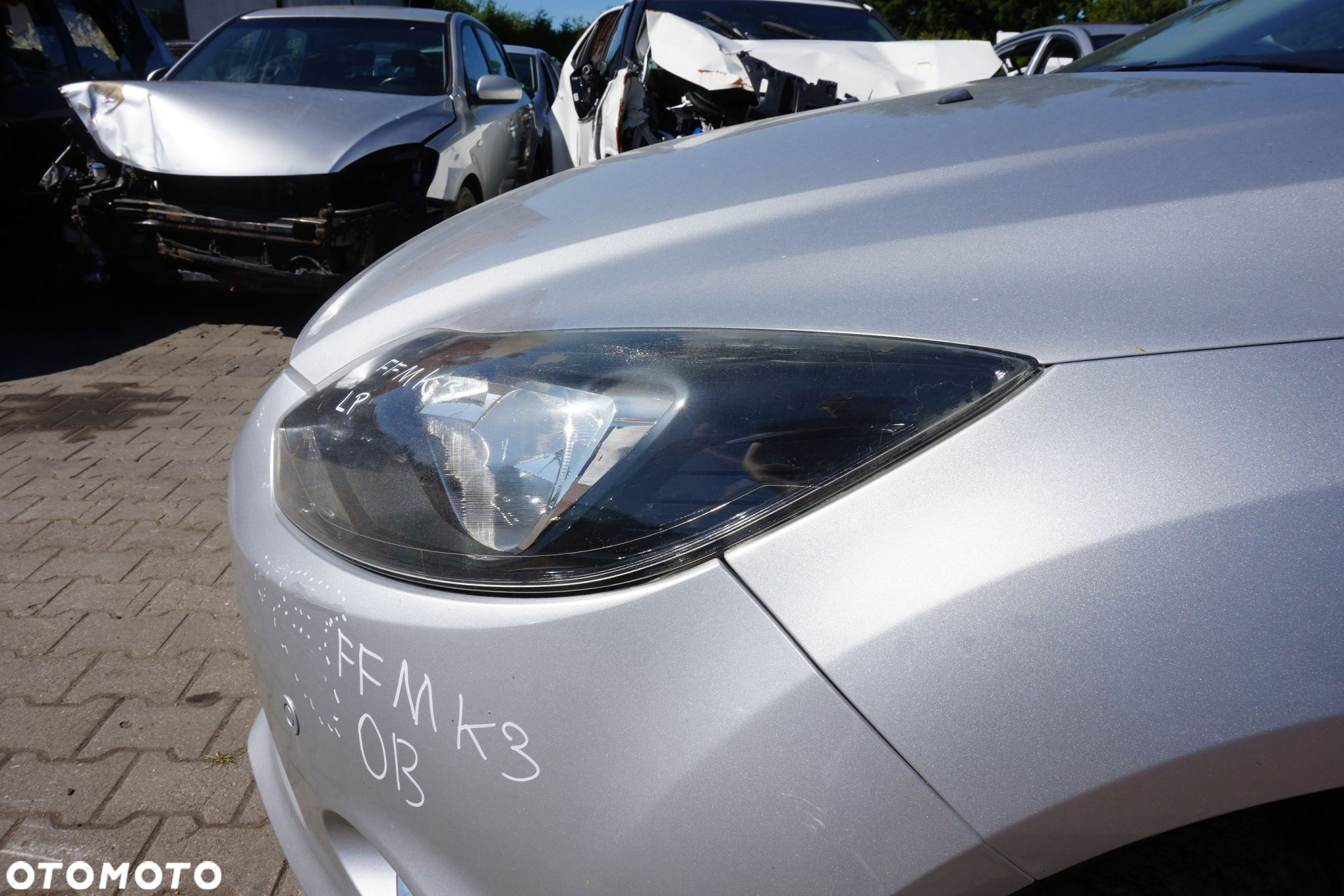 MASKA ZDERZAK BŁOTNIKI LAMPY FOCUS III MK3 OB 0B  FORD 2010-2014 SREBRNY PRZÓD KOMPLETNY - 18