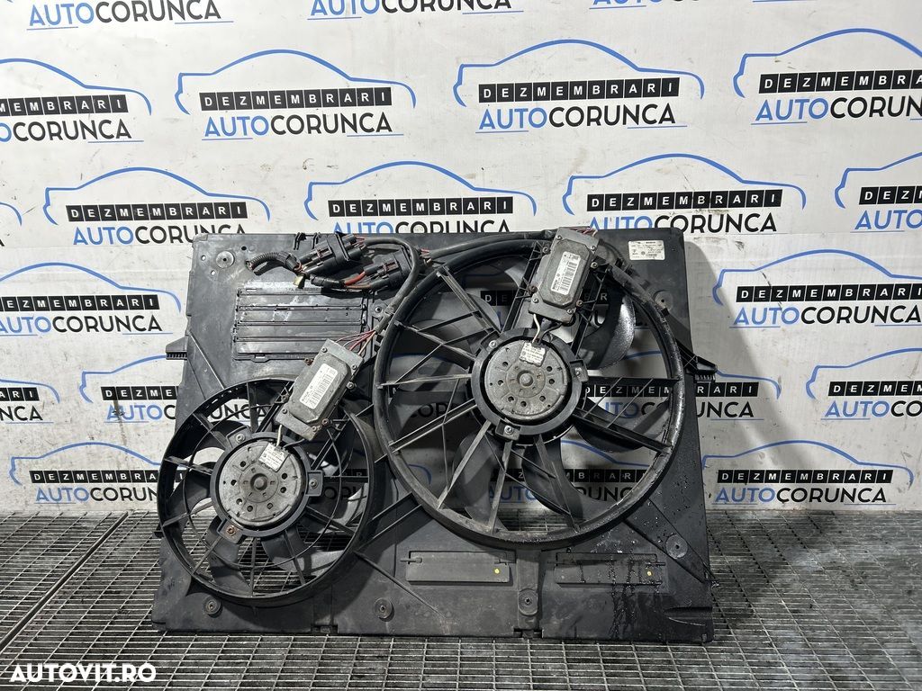 Electroventilator Volkswagen Touareg 7L 3.0 TDI 2007 - 2011 Automata (1221) 7LQ121203F - 1