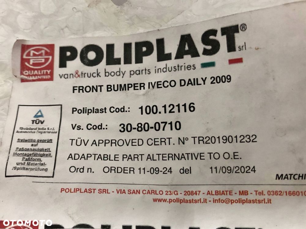 Iveco Daily 2006-2011 przed liftem Zderzak przedni czarna tekstura - 14