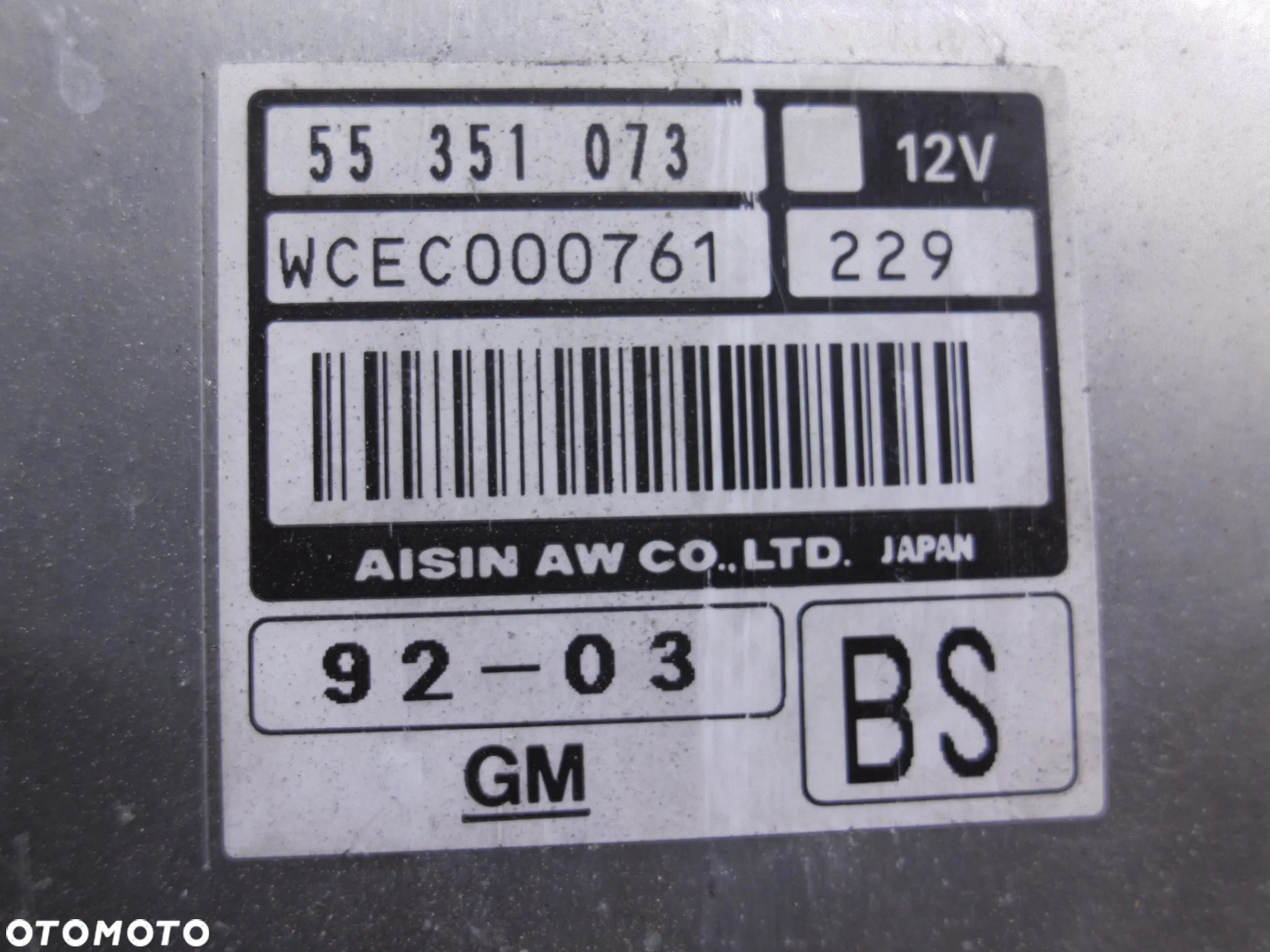 OPEL VECTRA STEROWNIK KOMPUTER 55351073 BS - 2