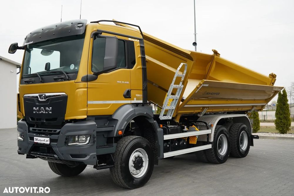 MAN TGS 33.480 / 6X6 / BASCULATOR 3 LATE / BORDMATIC / HYDROBRA / KH KIPPER / AUTOMAT / NOU / DISPONIBIL IMEDIAT / - 7