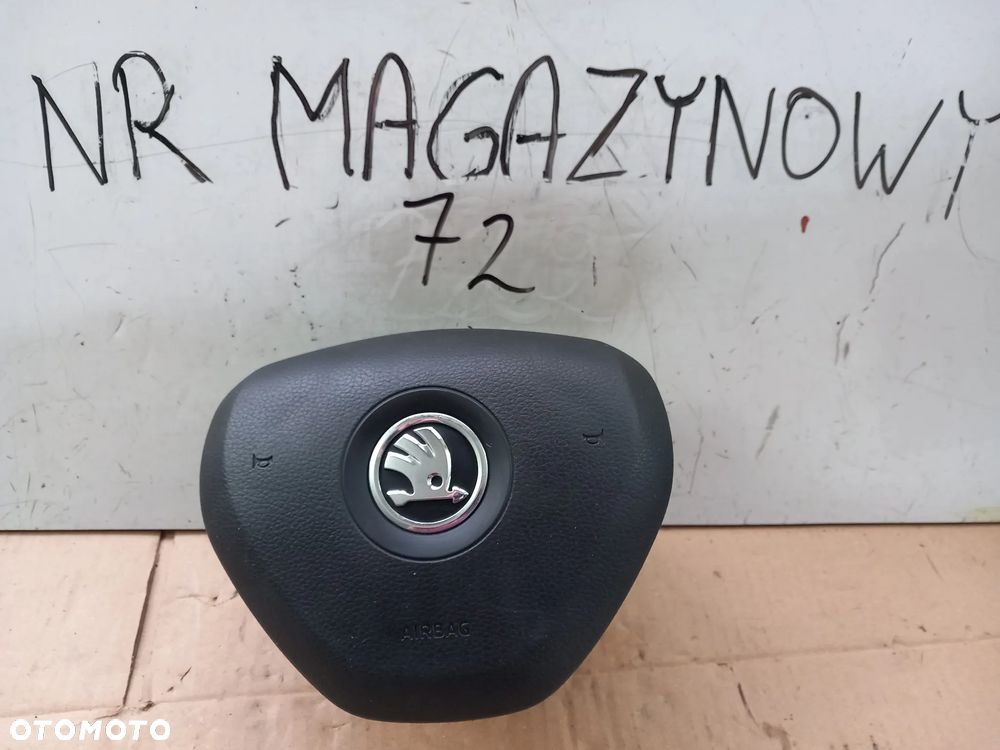 PODUSZKA AIRBAG KIEROWCY SKODA OCTAVIA III 5E0880201A - 4