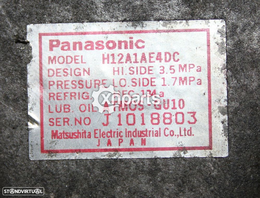 Compressor de ar condicionado MAZDA 6 2.0 DI 06.02 - 08.07 Usado REF. H12A1AE4DC... - 3