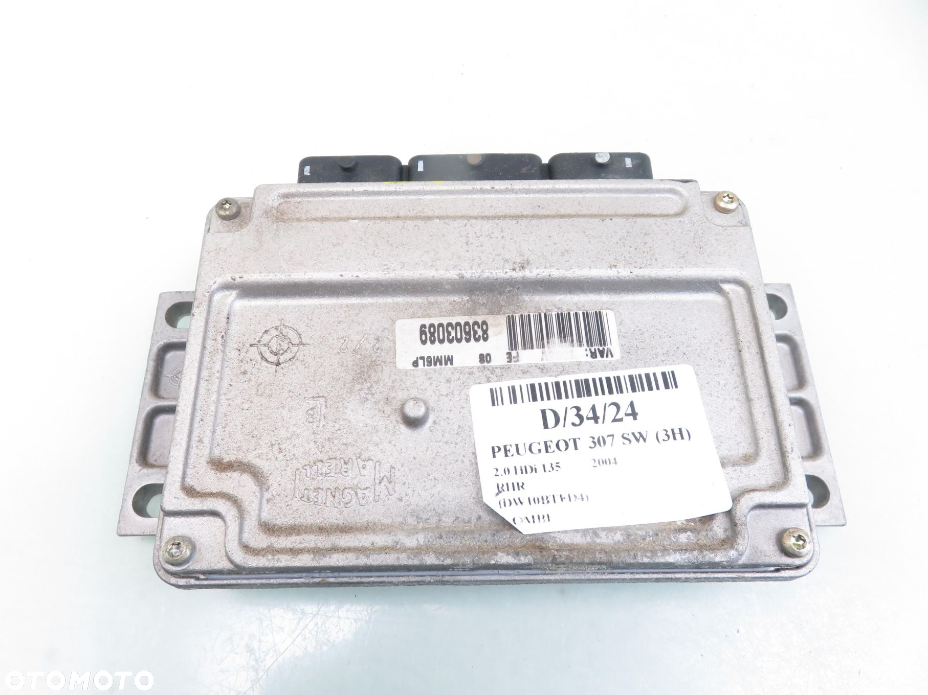 STEROWNIK PEUGEOT 307 2.0 HDi 9654210280 - 4