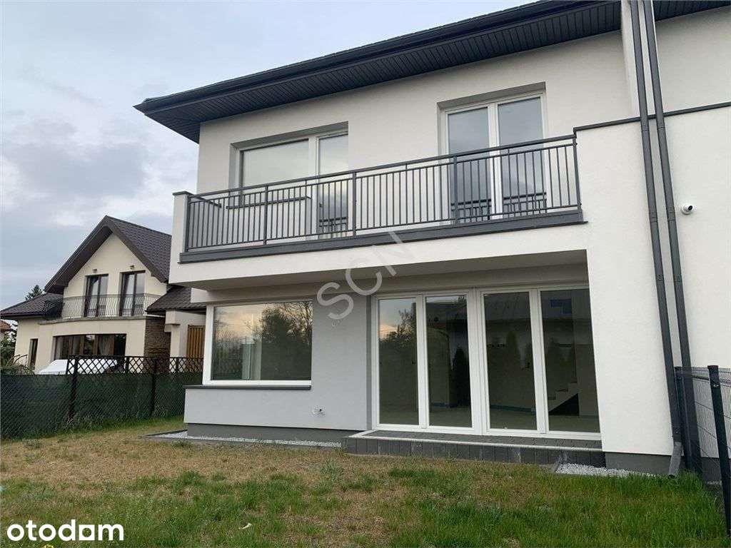 Nowoczesny bliźniak 146 m²+ poddasze, ogród 400m²