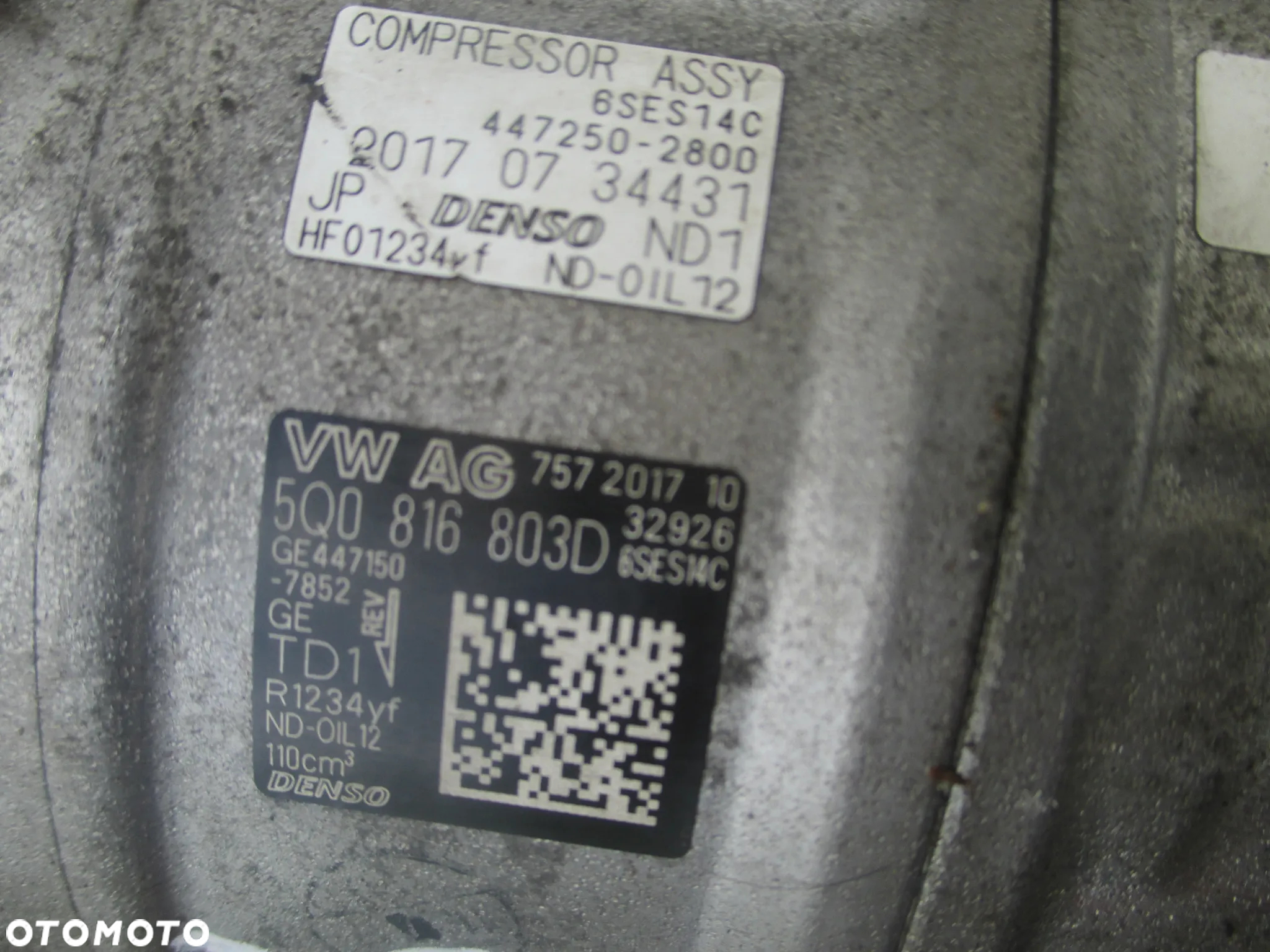 pompa kompresor klimatyzacji Seat A3 Golf 1.6 5Q0816803D 6SES14C - 6