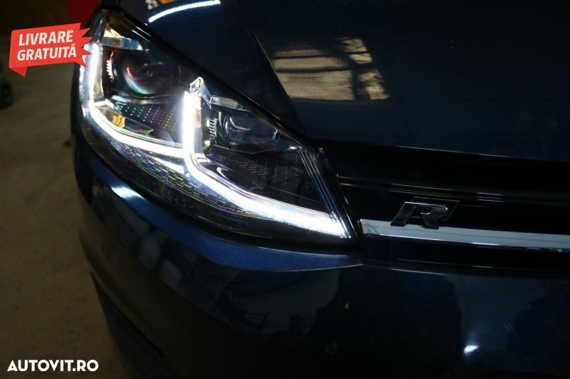 Faruri LED Bi-Xenon Look VW Golf 7 VII (2012-2017) Facelift G7.5 R Line Design cu - livrare gratuita - 11