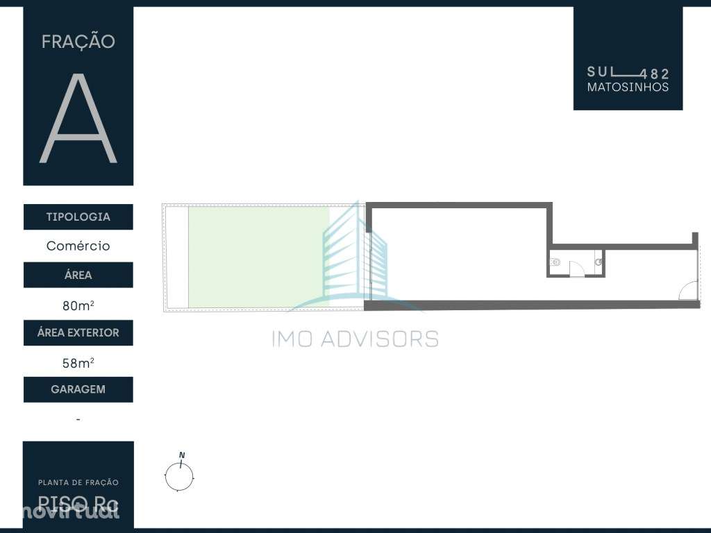 LOJA no SUL482 em Matosinhos com Jardim - Grande imagem: 3/4