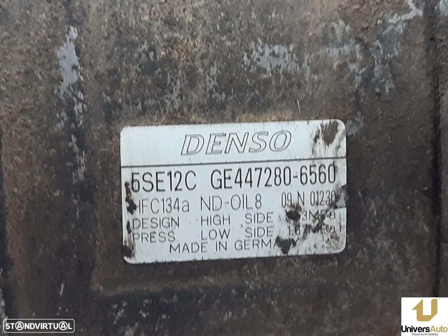 COMPRESSOR AR CONDICIONADO TOYOTA AVENSIS BREAK FAMILIAR 2011 -4472806560 - 3