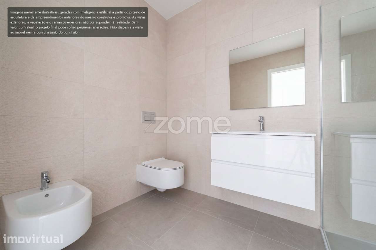Apartamento T3 premium em condomínio com piscina e jardim, Famões - Grande imagem: 4/36