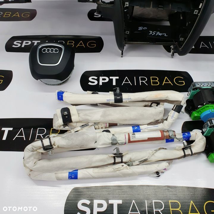 AUDI A4 B8 8K0 DESKA ROZDZIELCZA KONSOLA KOKPIT PULPIT PODUSZKI AIRBAG AIR BAG PASY KURTYNY KIT SET - 8