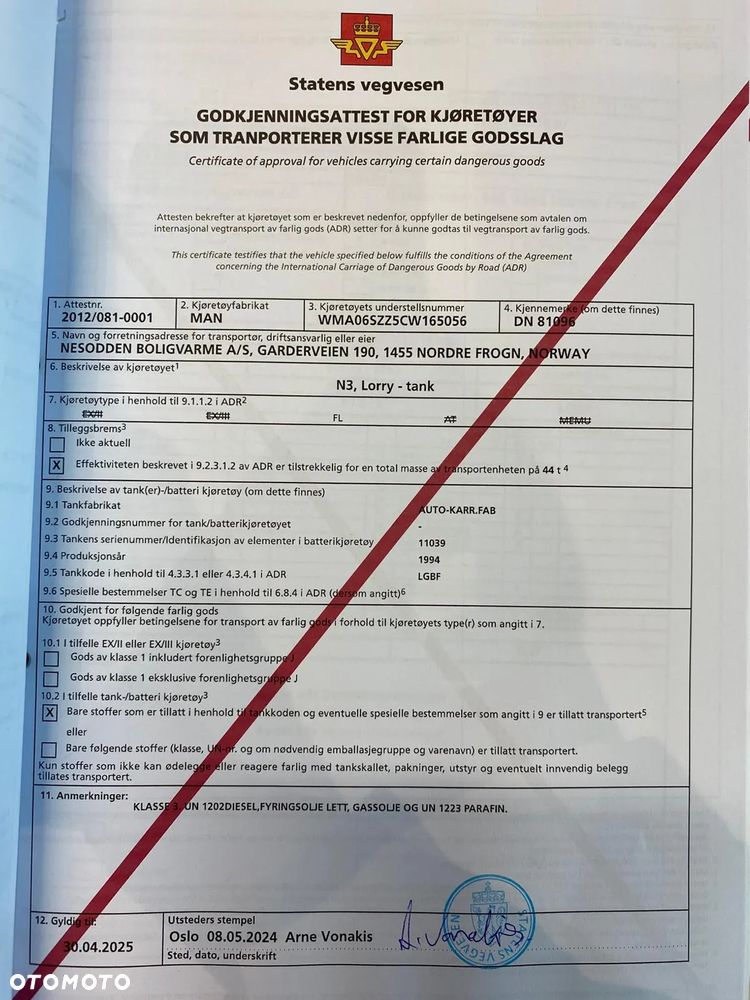 MAN TGS 18.360 / CYSTERNA / PALIWA + OLEJE / ADR / EURO 5 / 11M3 / 3 KOMORY / KABINA SYPIALNIANA / 1WŁ - 40