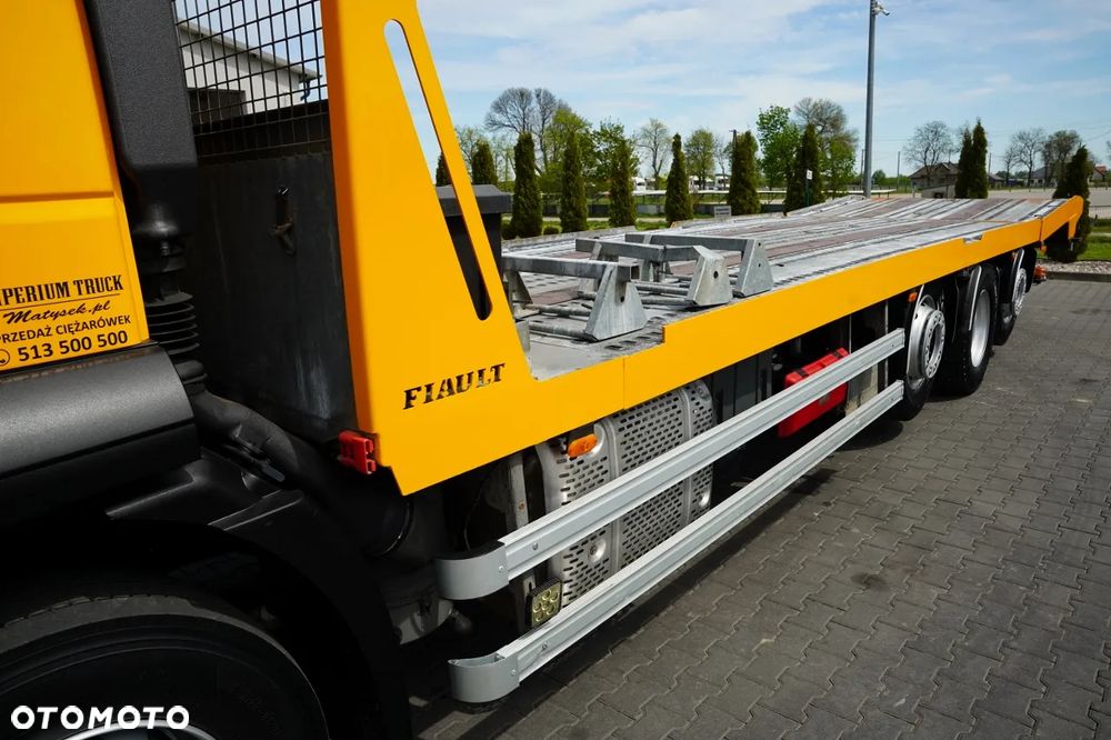 Iveco STRALIS 420 / 8X4 / LAWETA / PLATFORMA 10 M / NAJAZDY HYDRAULICZNE / 2 OSIE PODNOSZONE I SKRĘTNE / CAŁA NA PODUSZKACH / KAMERA / - 20