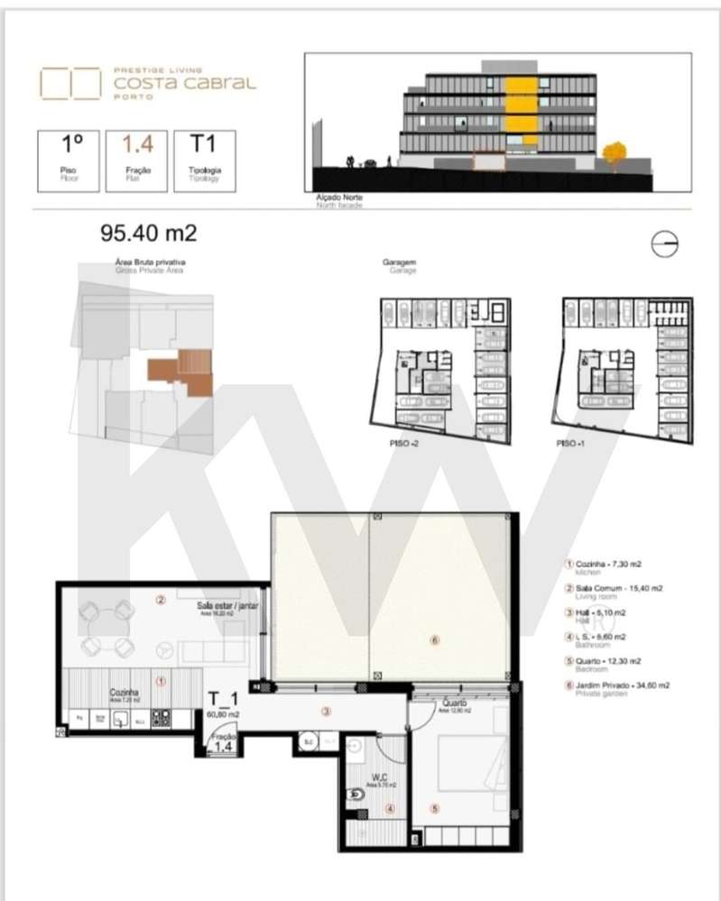 T1 com Jardim Privado no Prestige Living Costa Cabral, Porto (em const - Grande imagem: 2/15