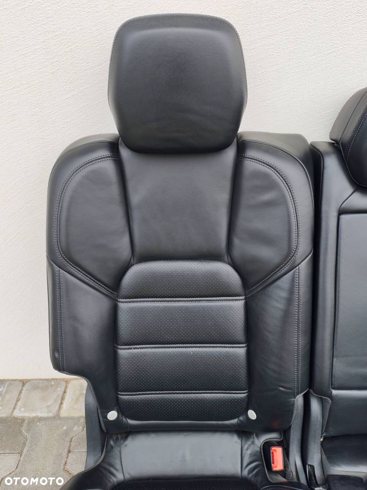 PORSCHE CAYENNE II 10-17R KANAPA FOTELE TYLNE SKORA ANTRACYT CZARNA - 3