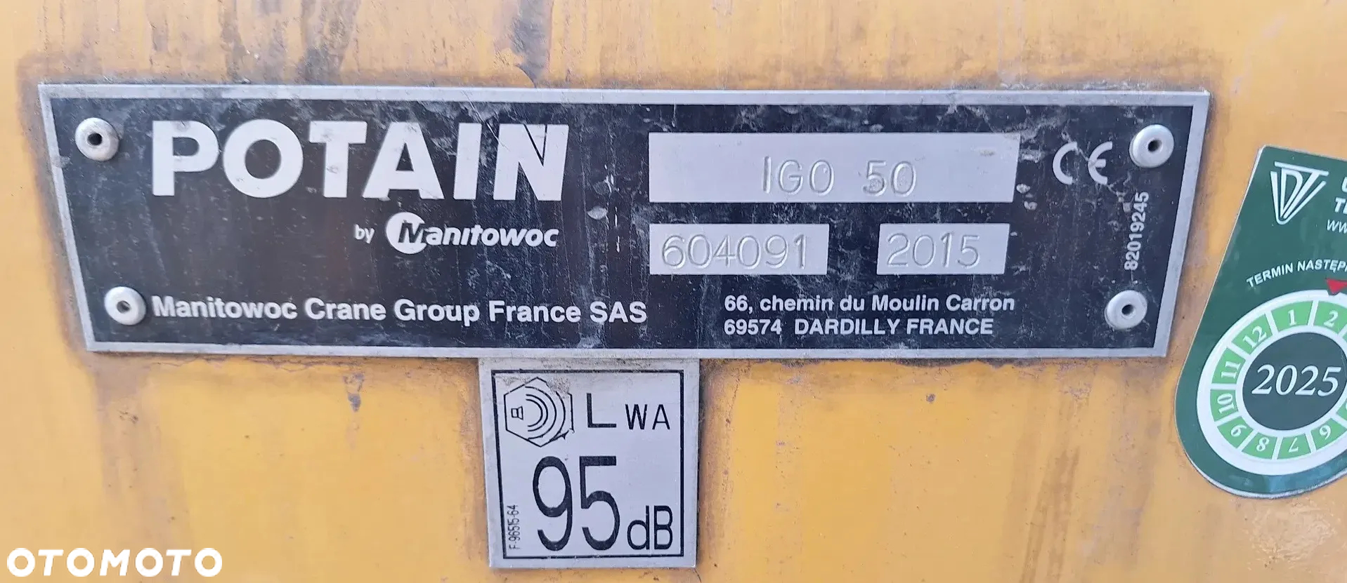 Potain IGO 50 * 2015r.  * Żuraw samowznoszący * - 7