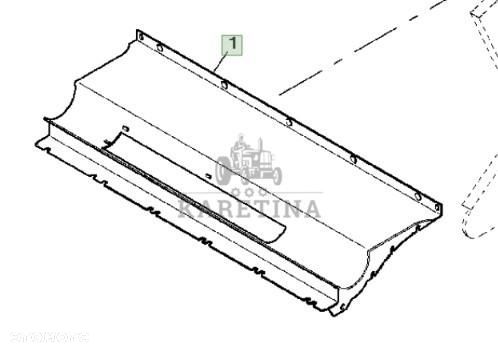 John Deere 9780CTS 9780HM 9780 CTS Osłona AZ103143 H147845 - 1