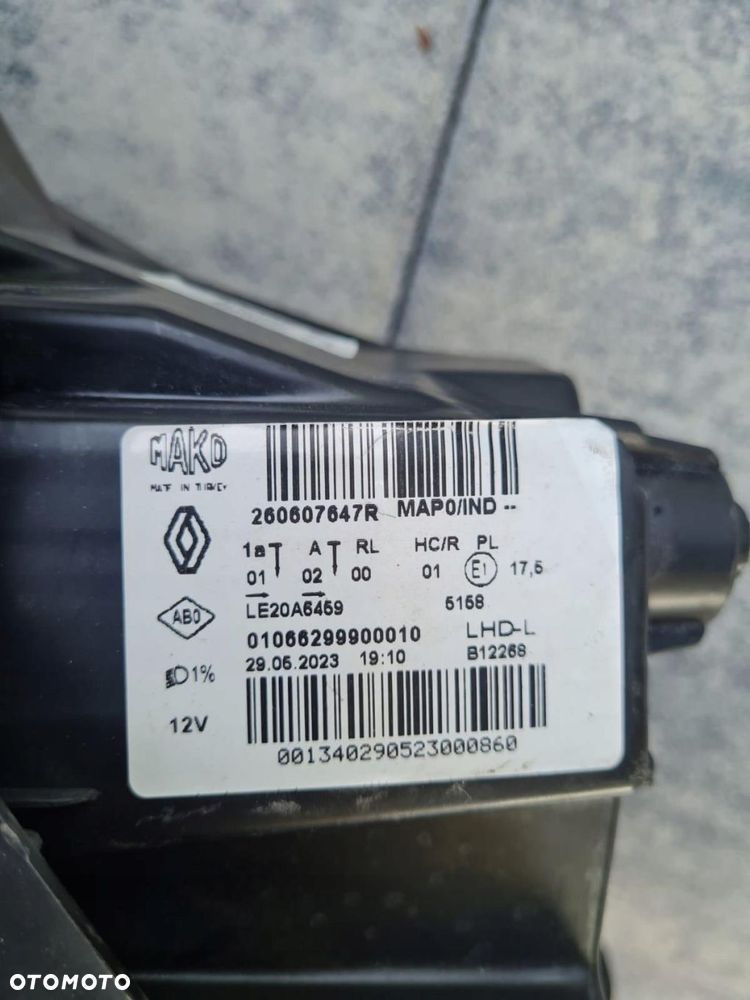 RENAULT CLIO V 5 Kompletne Lampy Full Led Pure Vision 260109379R 260607647R - 15
