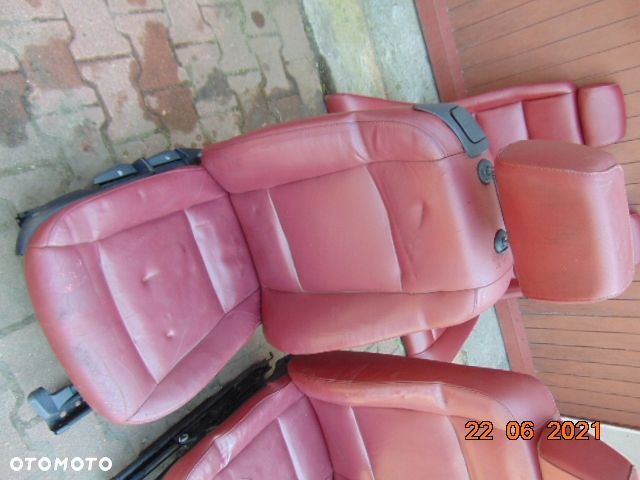 BMW 1 E88 CABRIO czerwone FOTELE SKÓRA skórzane - 5