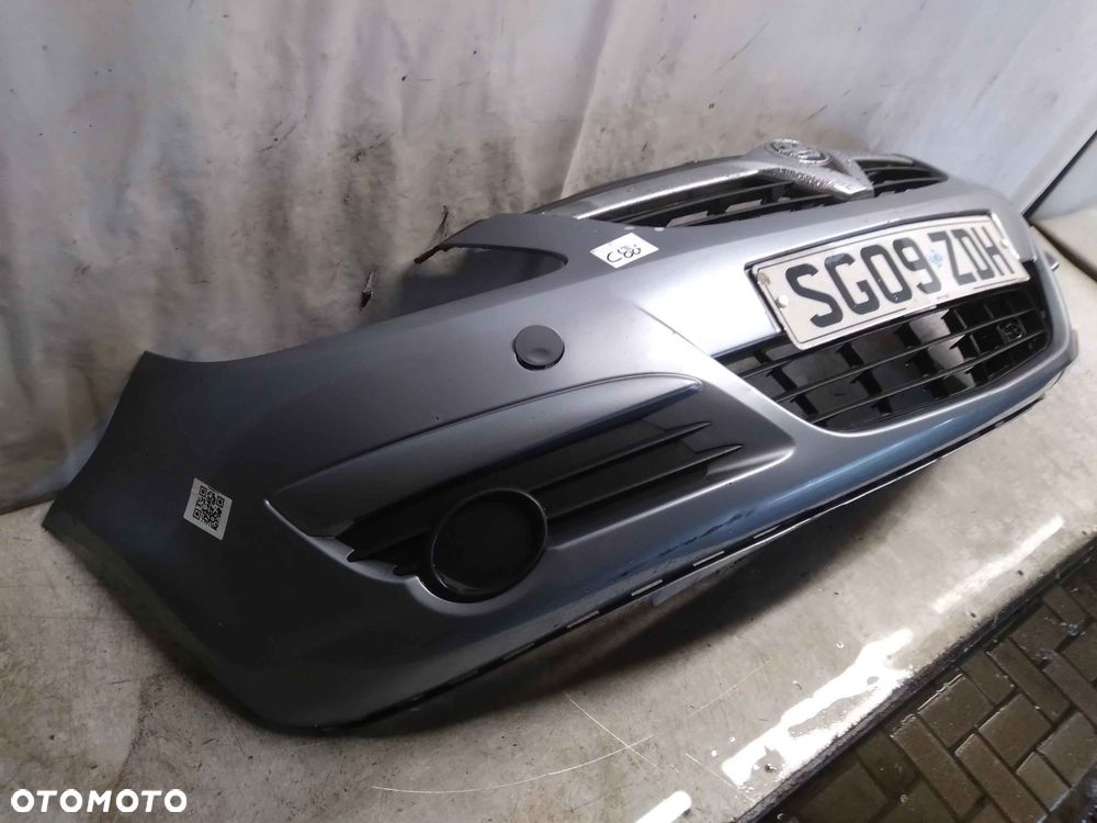 ^ ZDERZAK PRZÓD PRZEDNI OPEL CORSA D Z163 SZARY - 2