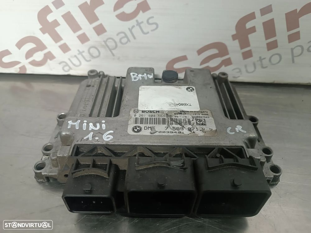 UNIDADE / CENTRALINA DO MOTOR / ECU MINI COOPER R56 1.6i 16V 0261S04563 7589971 - 1