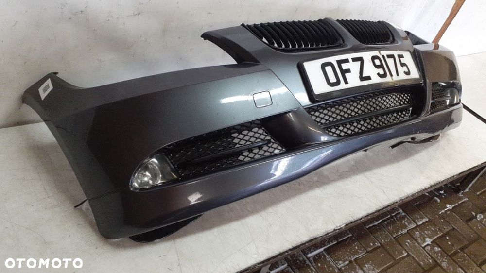 ^ ZDERZAK PRZÓD PRZEDNI DO BMW E90 HALOGENY SPARKLING GRAPHITE - 4