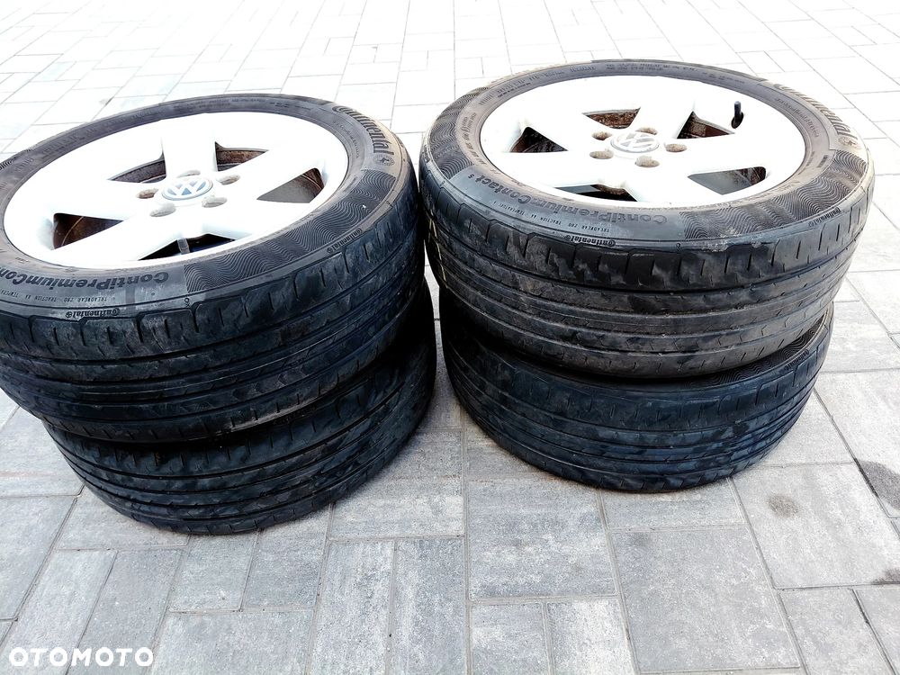 FELGI Z OPONAMI KOŁA ALUMINIOWE VW GOLF V AUDI SEAT SKODA FORD R16 5X112 ET37 57,1 mm OPONY 205/55 R15 LATO NR43 - 12